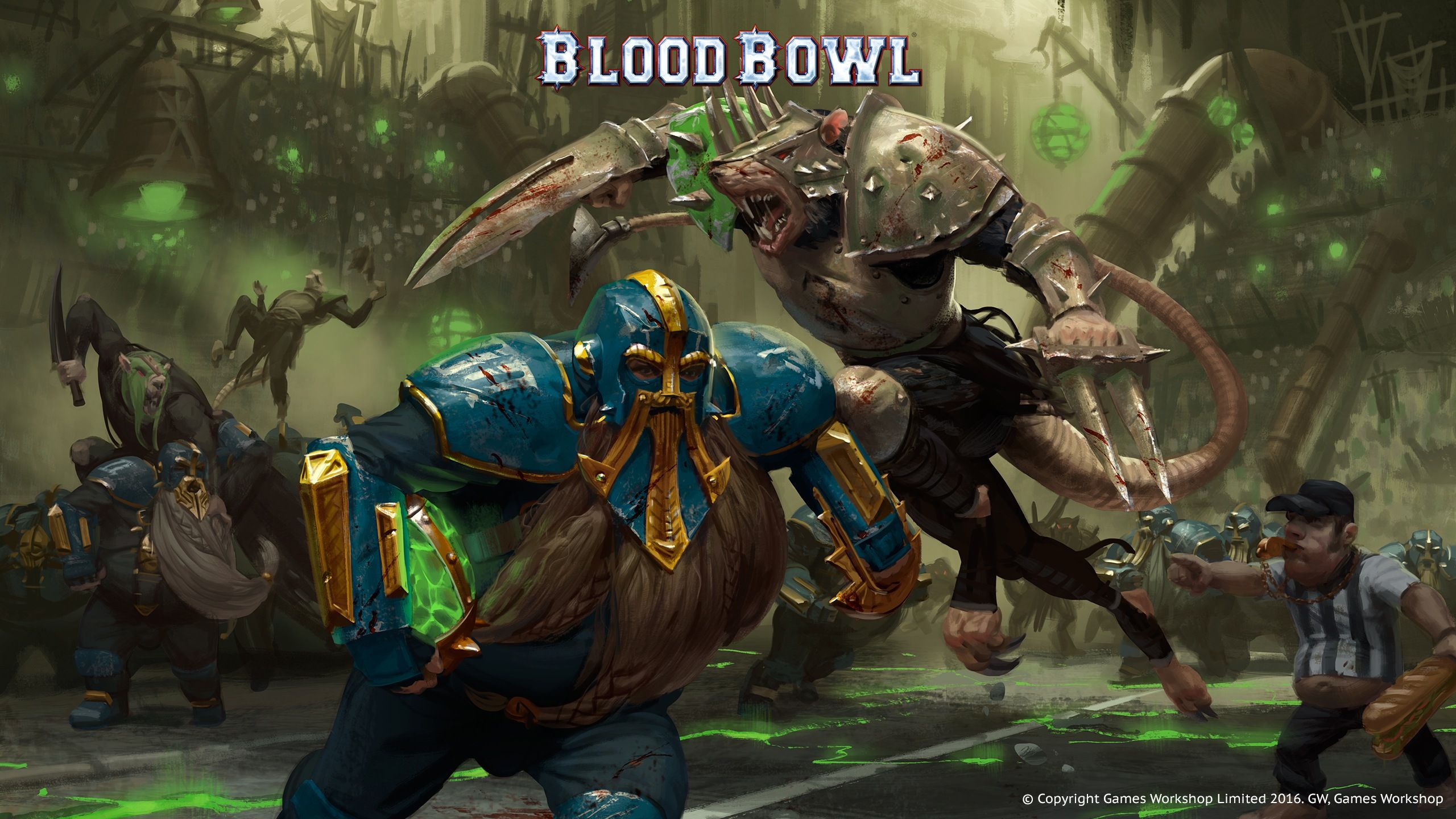 Blood Bowl 3视频游戏艺术作品。